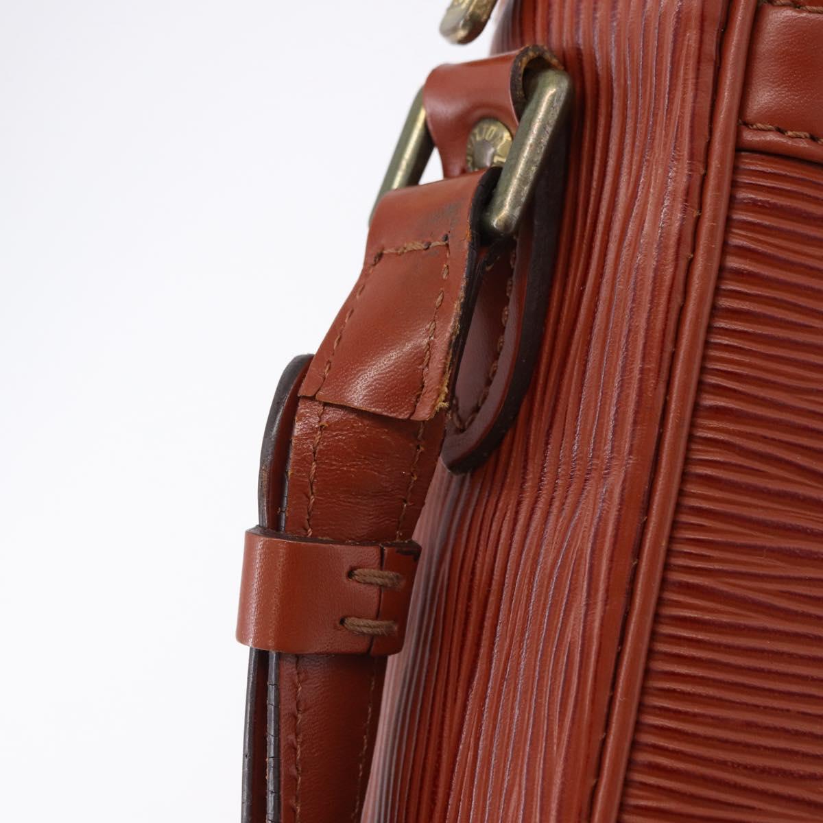 LOUIS VUITTON Epi Danube Shoulder Bag Brown M51694 LV Auth BA14360