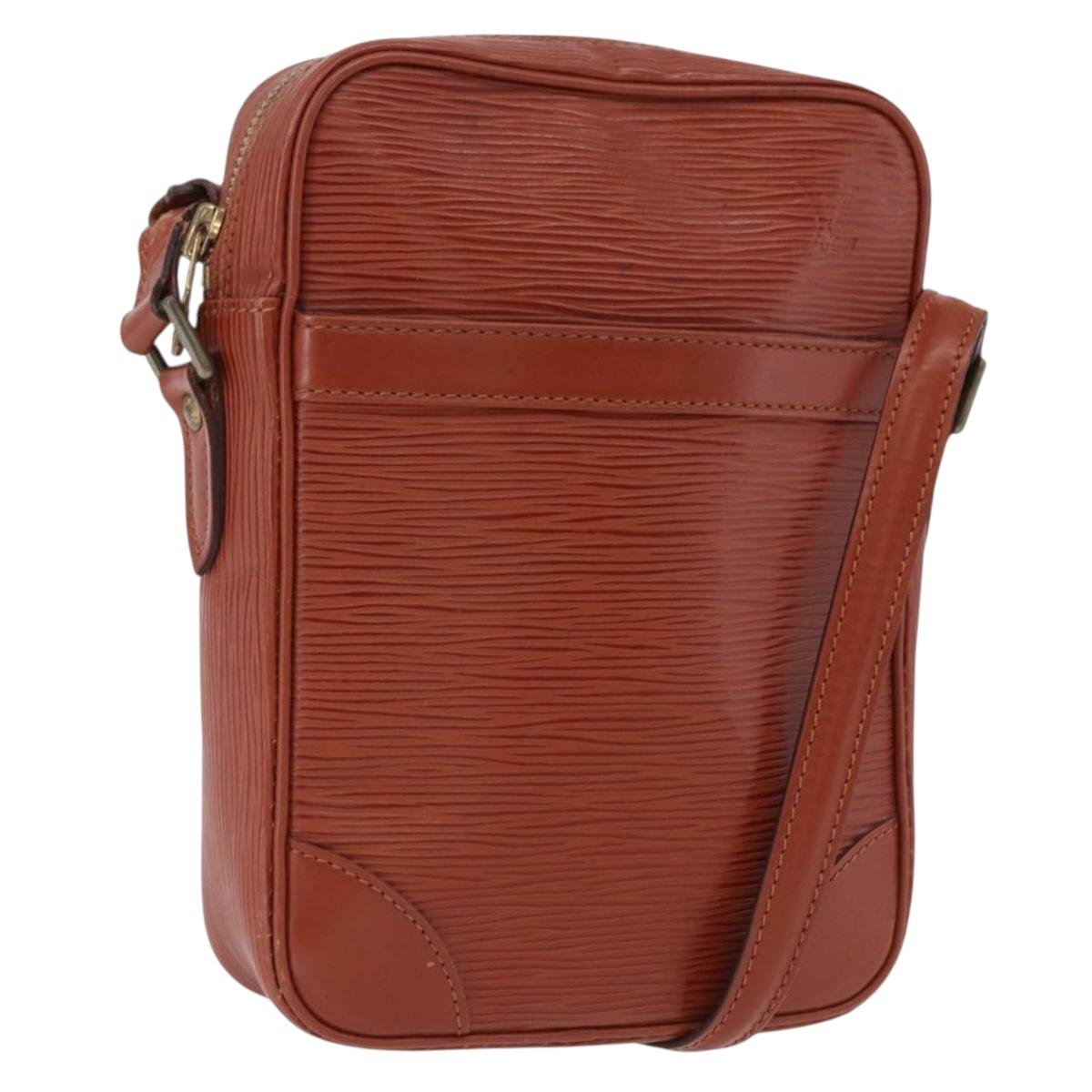 LOUIS VUITTON Epi Danube Shoulder Bag Brown M51694 LV Auth BA14360
