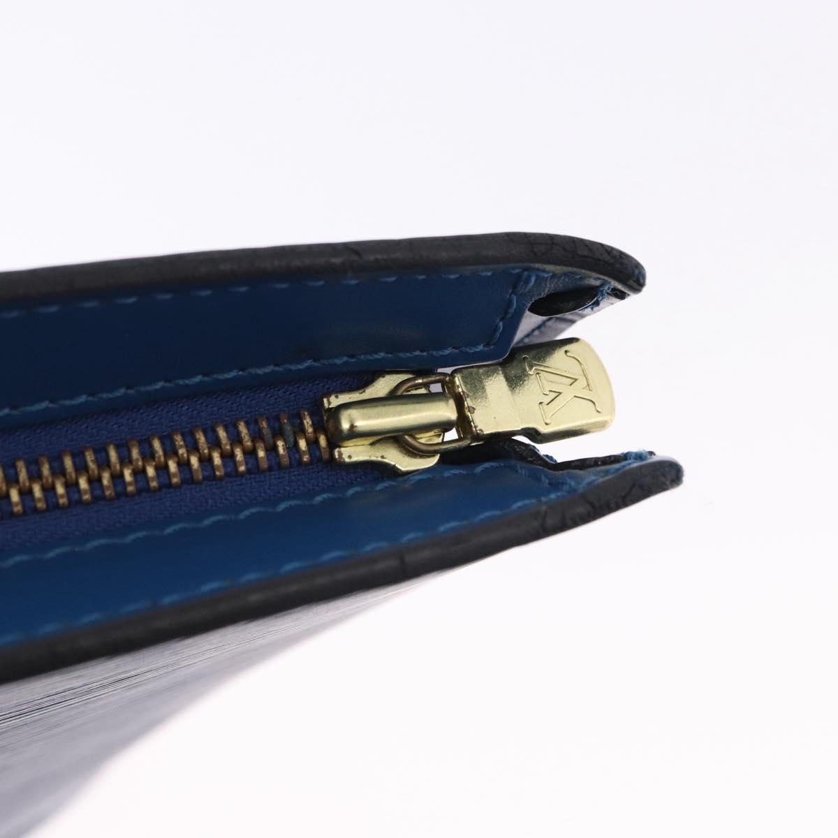 LOUIS VUITTON Epi Saint Jacques Shoulder Bag Blue M52275 LV Auth BA14366A