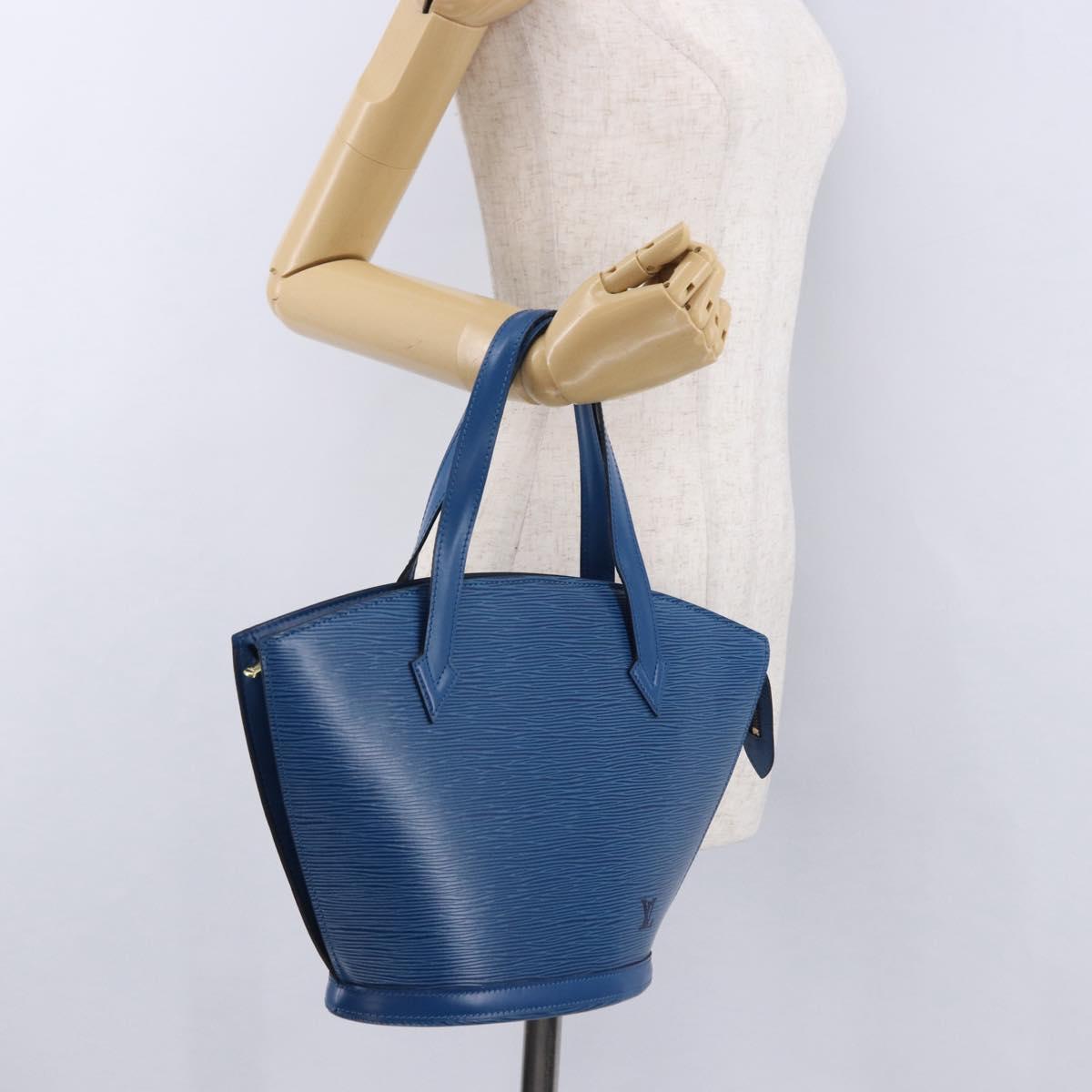 LOUIS VUITTON Epi Saint Jacques Shoulder Bag Blue M52275 LV Auth BA14366A