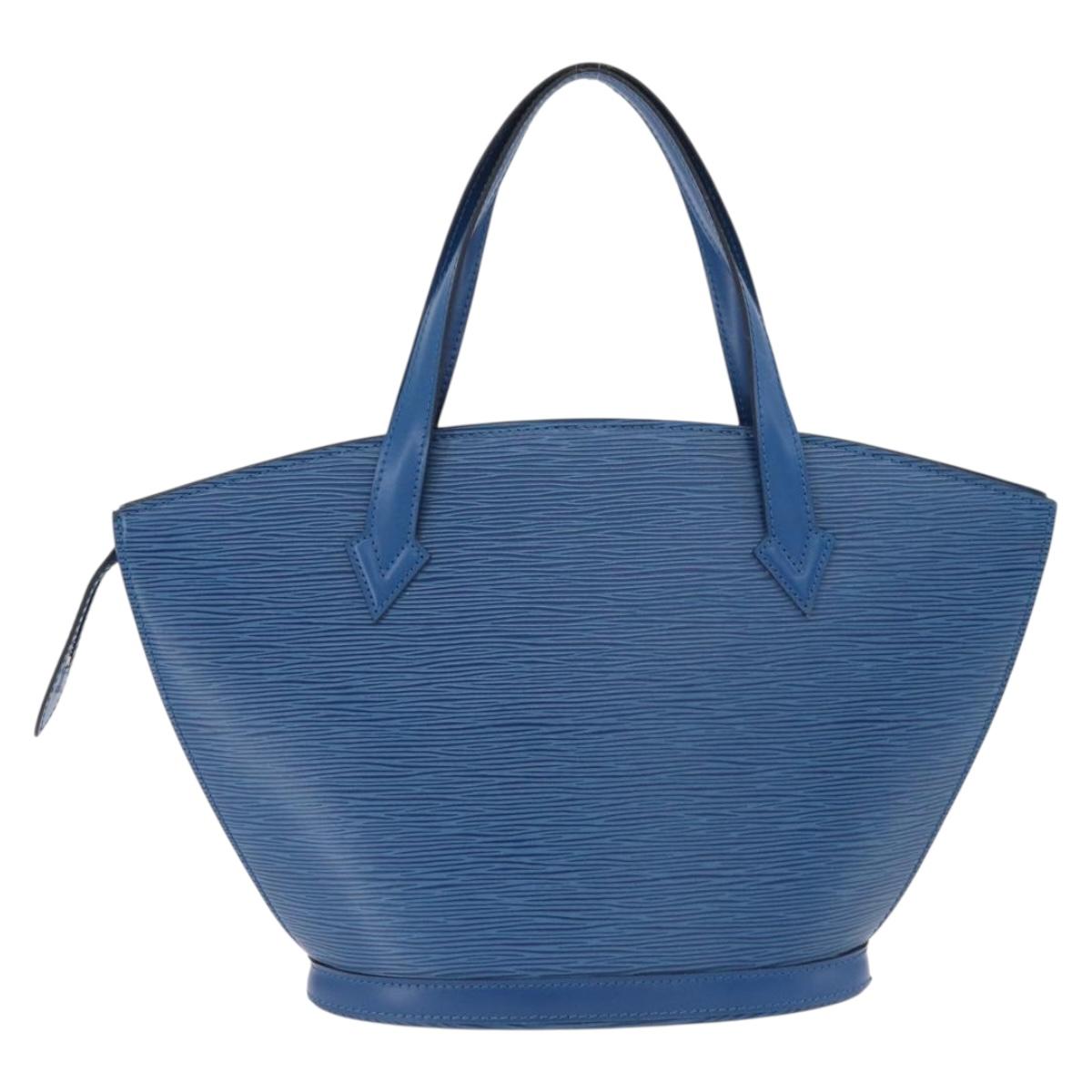 LOUIS VUITTON Epi Saint Jacques Shoulder Bag Blue M52275 LV Auth BA14366A