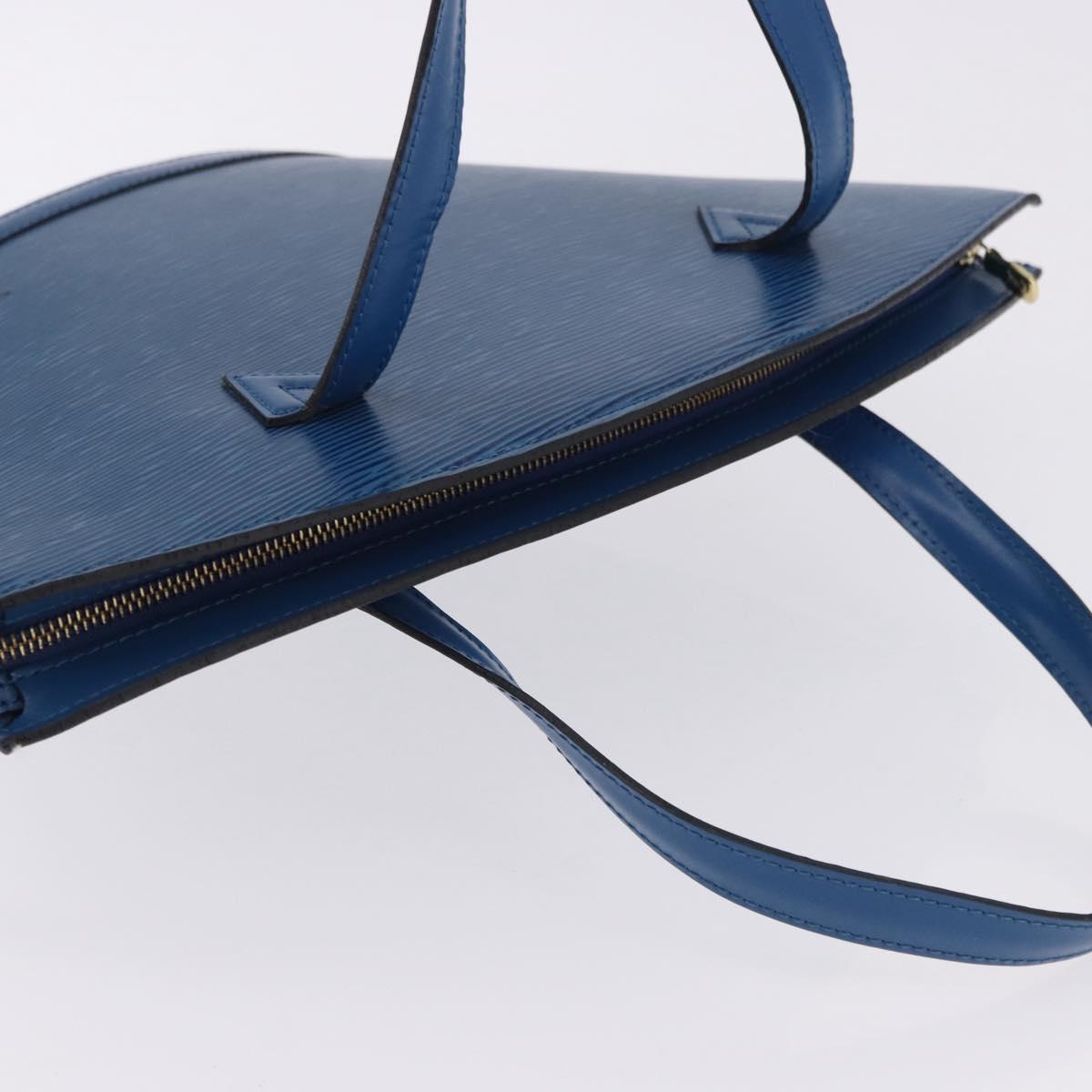 LOUIS VUITTON Epi Saint Jacques Shoulder Bag Blue M52275 LV Auth BA14366A