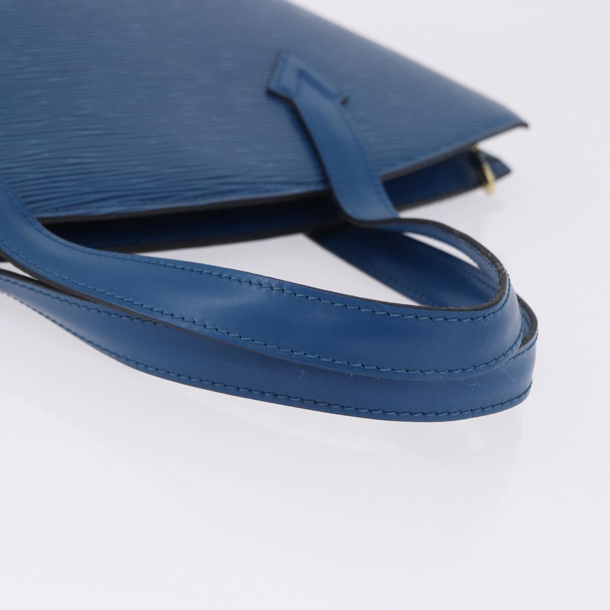LOUIS VUITTON Epi Saint Jacques Shoulder Bag Blue M52275 LV Auth BA14366A
