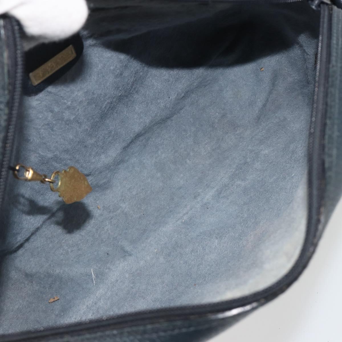 GUCCI GG Supreme Shoulder Bag PVC Navy Gold 001 56 0942 Auth BA14373