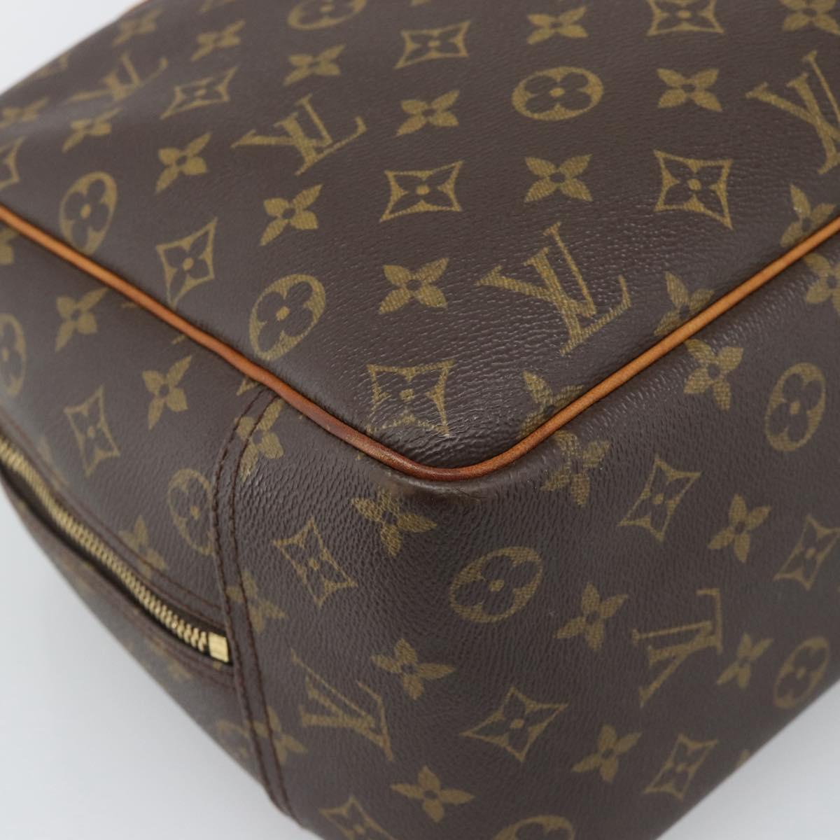 LOUIS VUITTON Monogram Deauville Hand Bag M47270 LV Auth BA14374