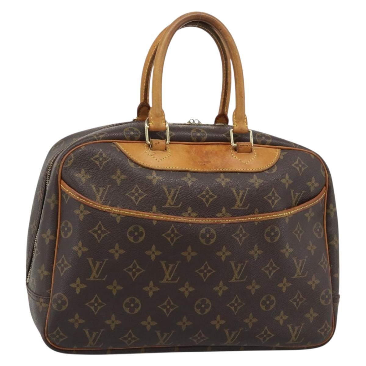LOUIS VUITTON Monogram Deauville Hand Bag M47270 LV Auth BA14374