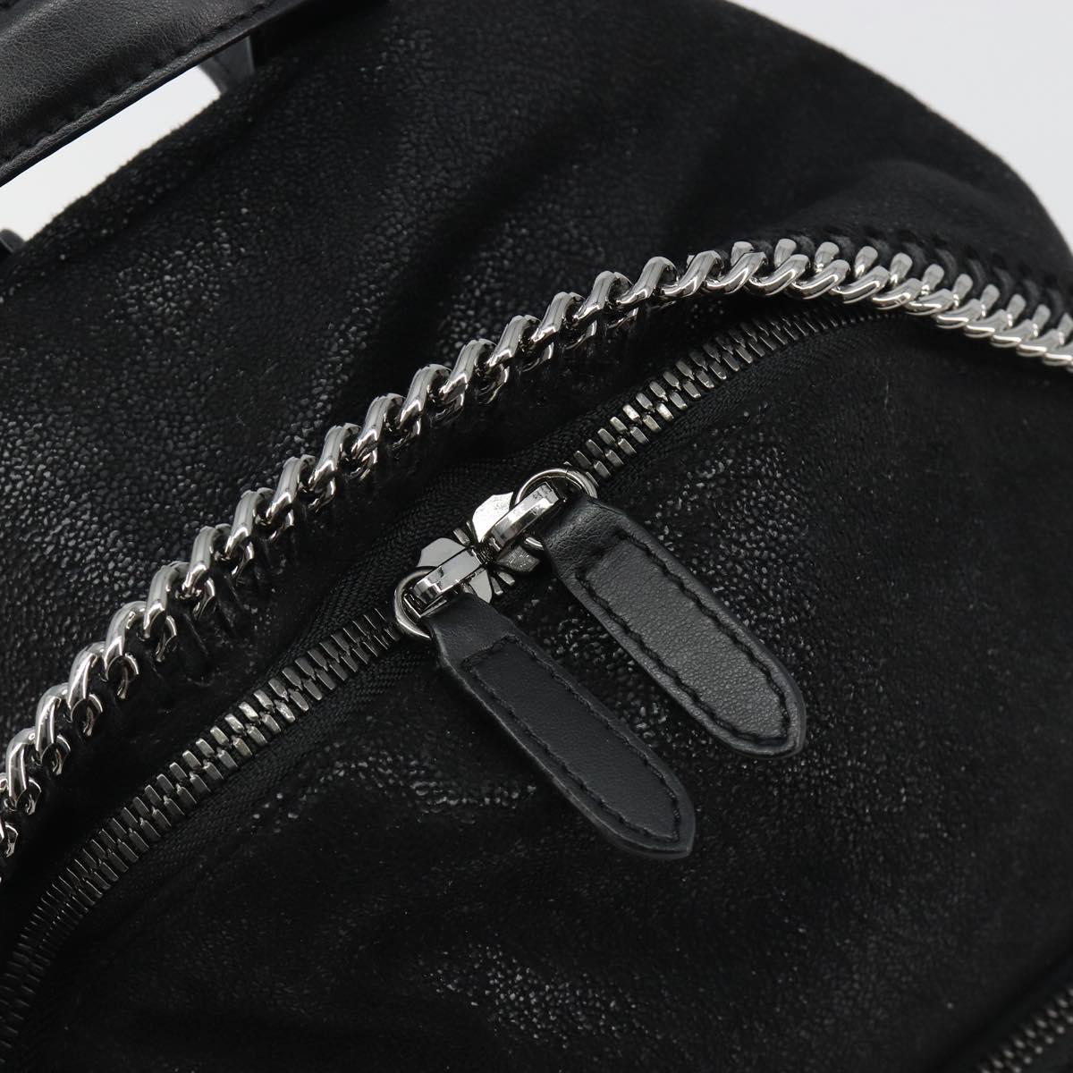 Stella MacCartney Falabella Chain Backpack Polyester Black 410905 Auth BA14378A