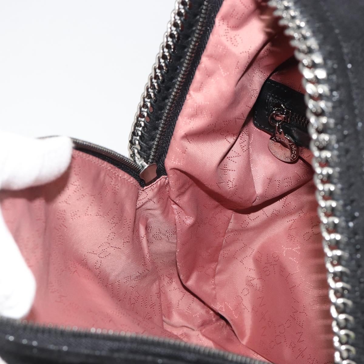 Stella MacCartney Falabella Chain Backpack Polyester Black 410905 Auth BA14378A