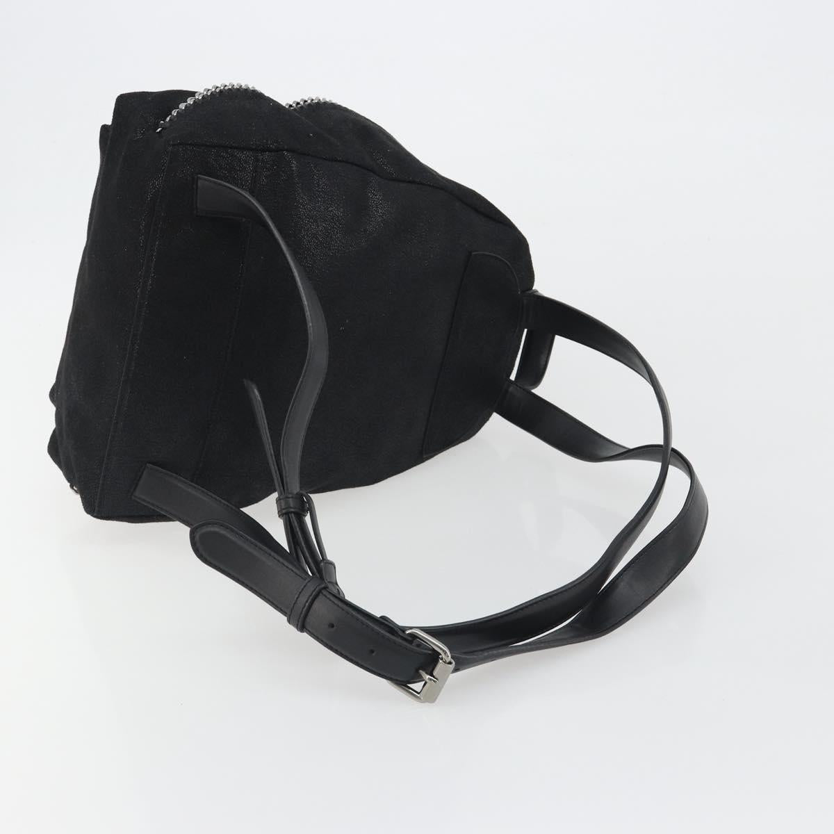 Stella MacCartney Falabella Chain Backpack Polyester Black 410905 Auth BA14378A