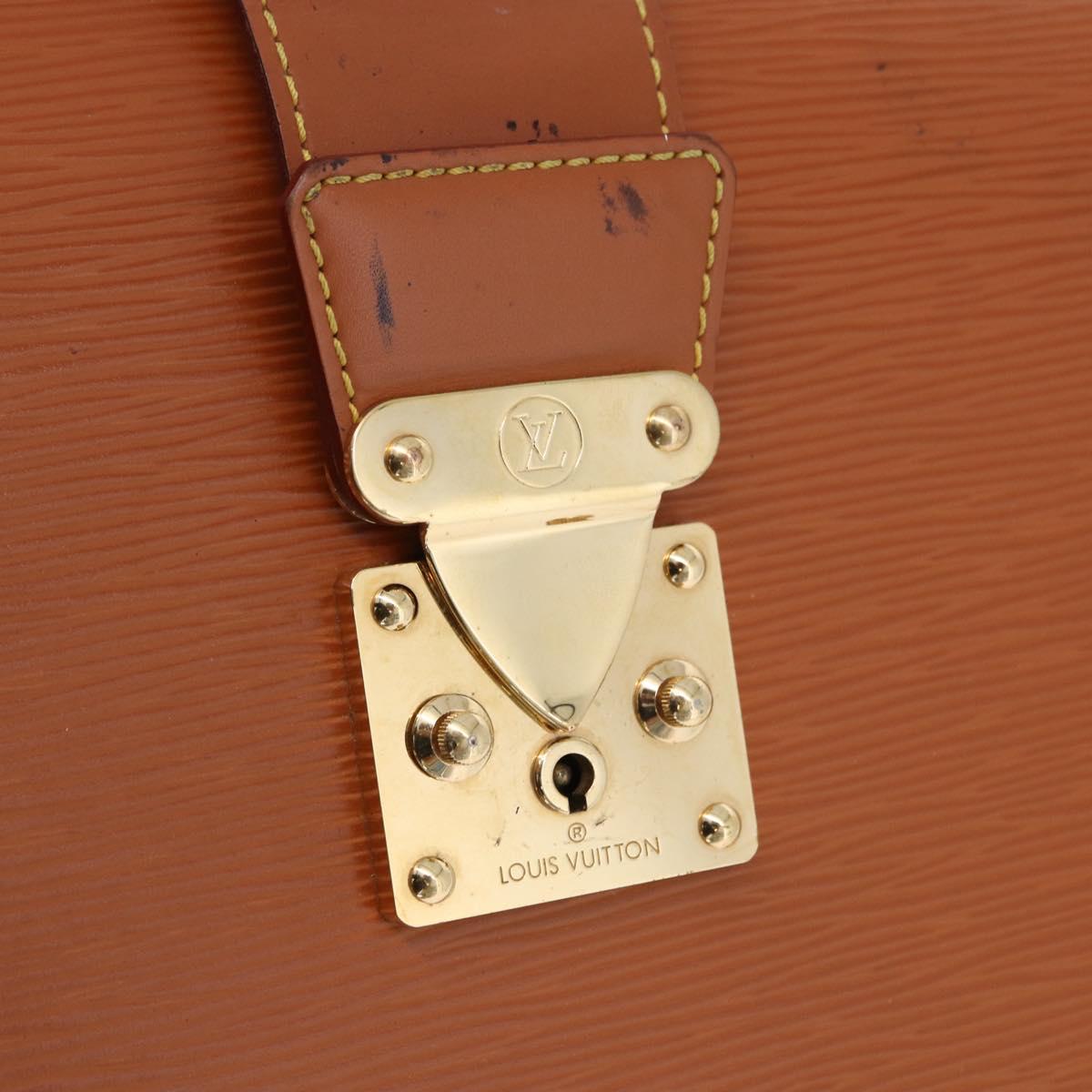 LOUIS VUITTON Epi Serviette Fermoir Bag Zipangu Gold M54358 Auth BA14383