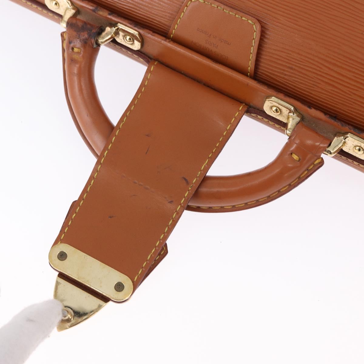 LOUIS VUITTON Epi Serviette Fermoir Bag Zipangu Gold M54358 Auth BA14383