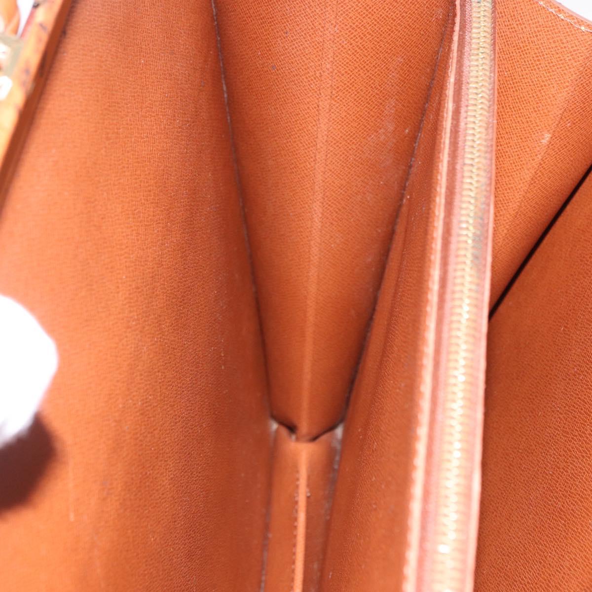LOUIS VUITTON Epi Serviette Fermoir Bag Zipangu Gold M54358 Auth BA14383