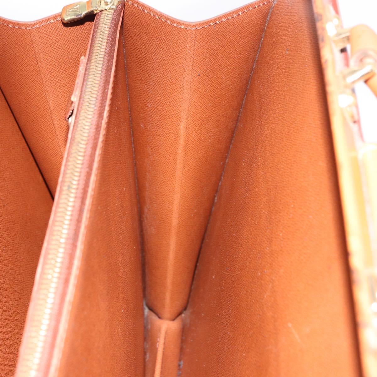 LOUIS VUITTON Epi Serviette Fermoir Bag Zipangu Gold M54358 Auth BA14383