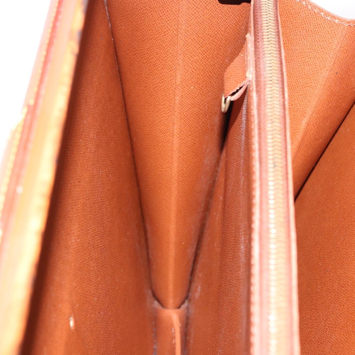LOUIS VUITTON Epi Serviette Fermoir Bag Zipangu Gold M54358 Auth BA14383