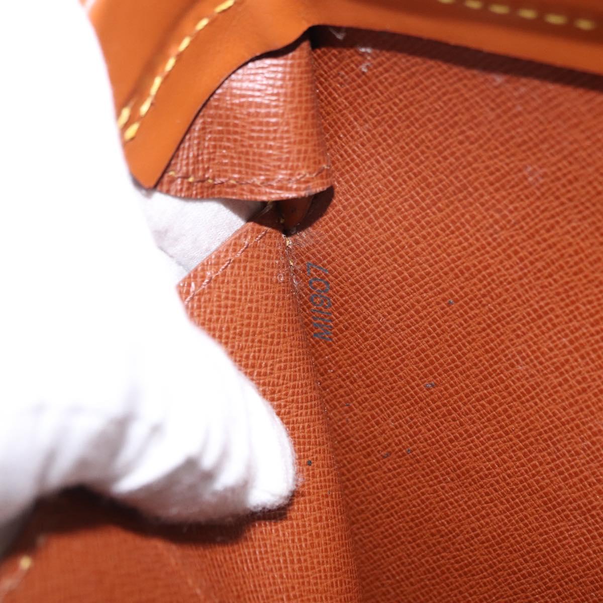 LOUIS VUITTON Epi Serviette Fermoir Bag Zipangu Gold M54358 Auth BA14383