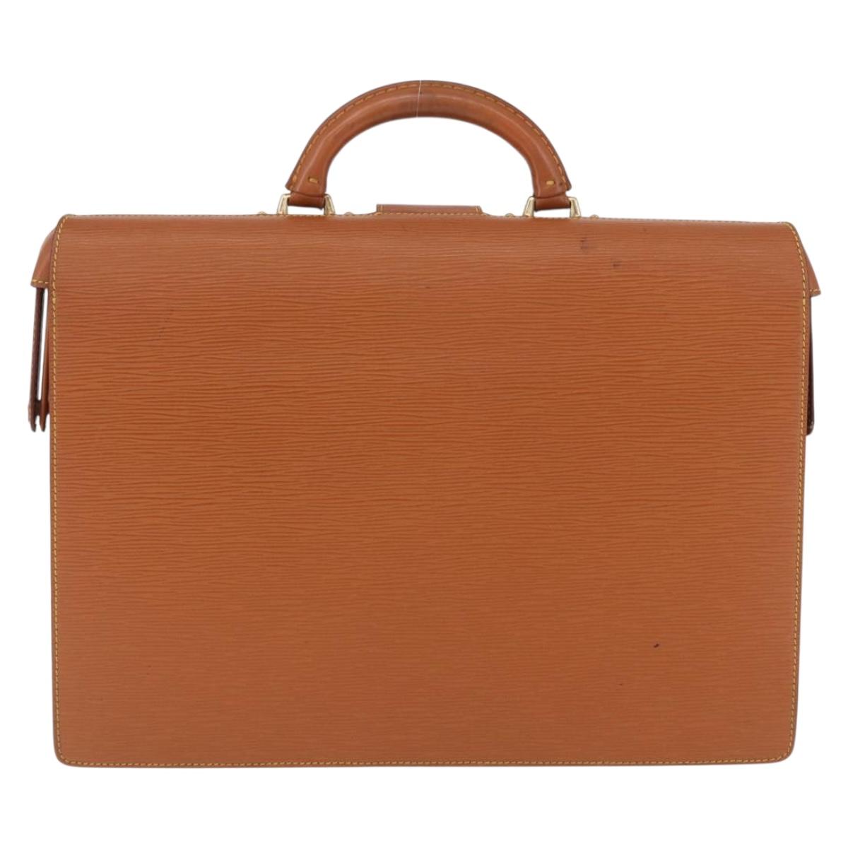 LOUIS VUITTON Epi Serviette Fermoir Bag Zipangu Gold M54358 Auth BA14383