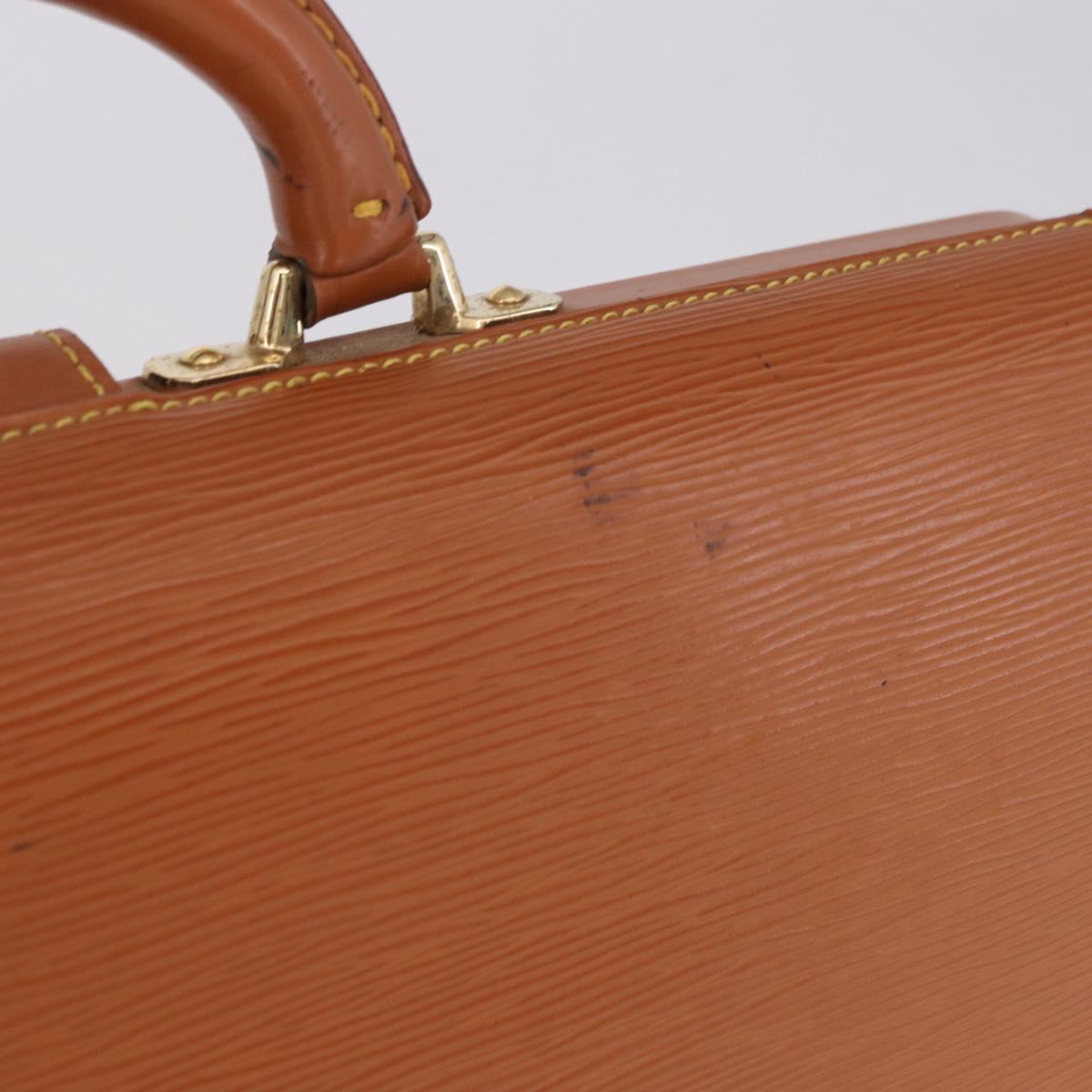 LOUIS VUITTON Epi Serviette Fermoir Bag Zipangu Gold M54358 Auth BA14383
