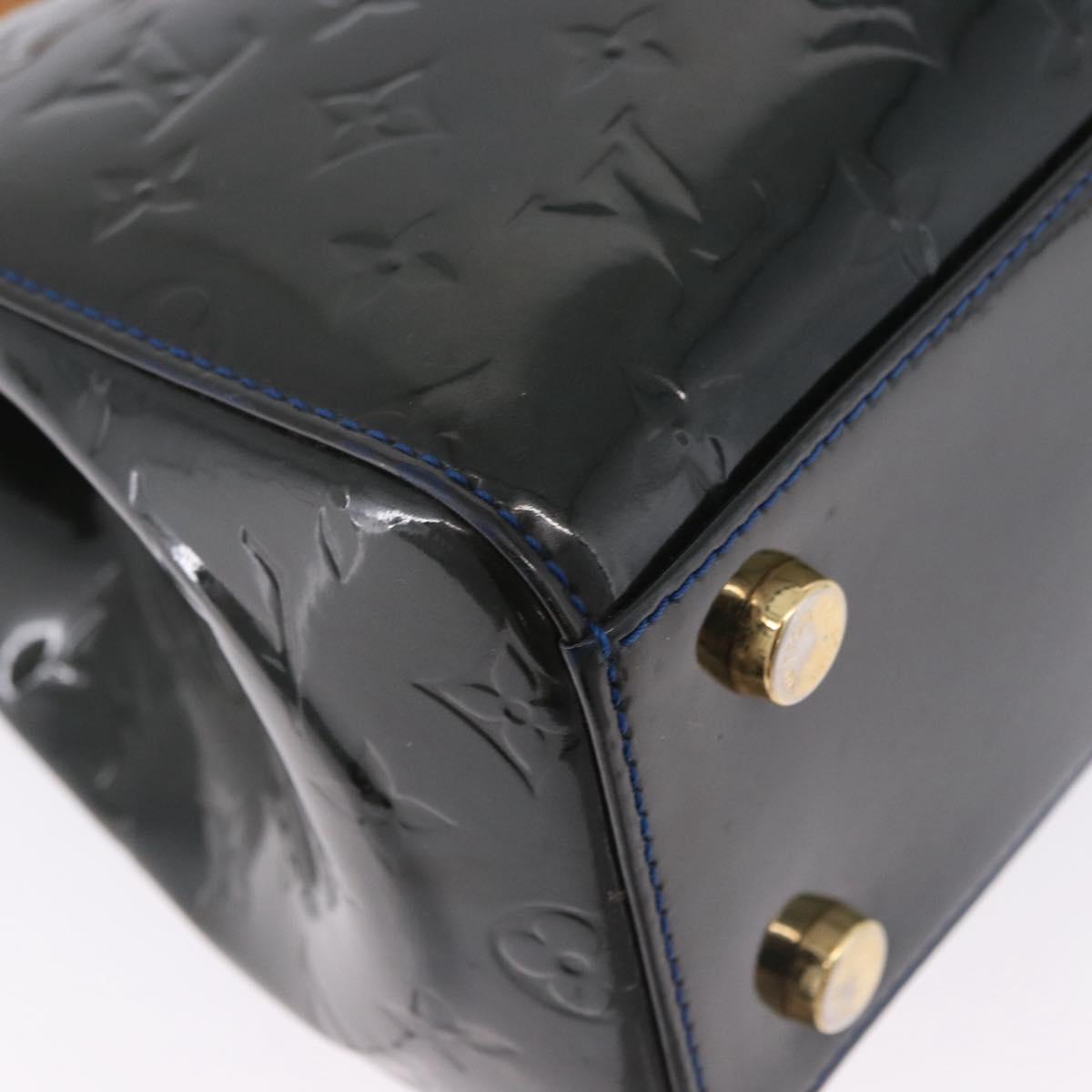 LOUIS VUITTON Monogram Vernis Blair MM Bag 2way Grand Blue M90054 Auth BA14384