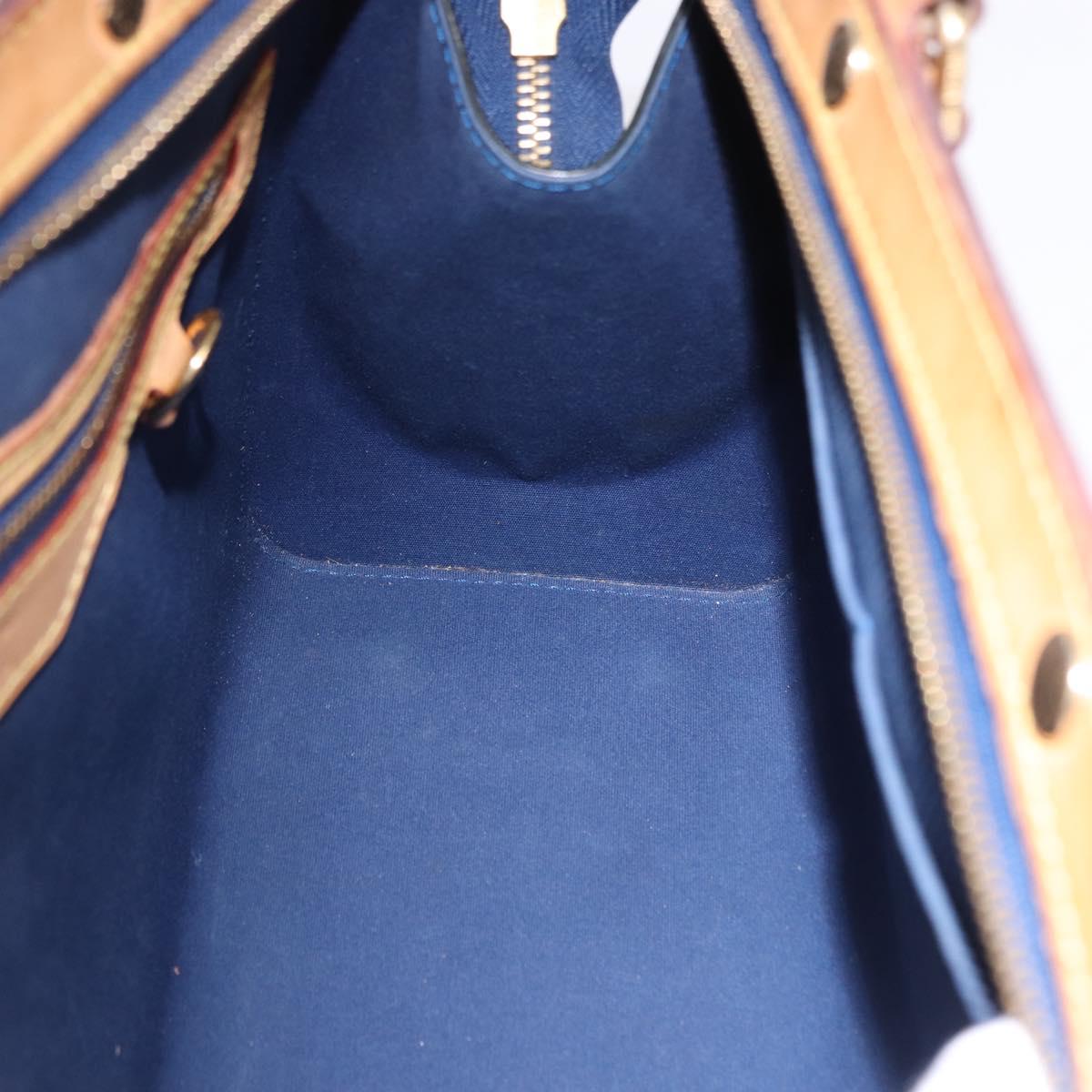 LOUIS VUITTON Monogram Vernis Blair MM Bag 2way Grand Blue M90054 Auth BA14384
