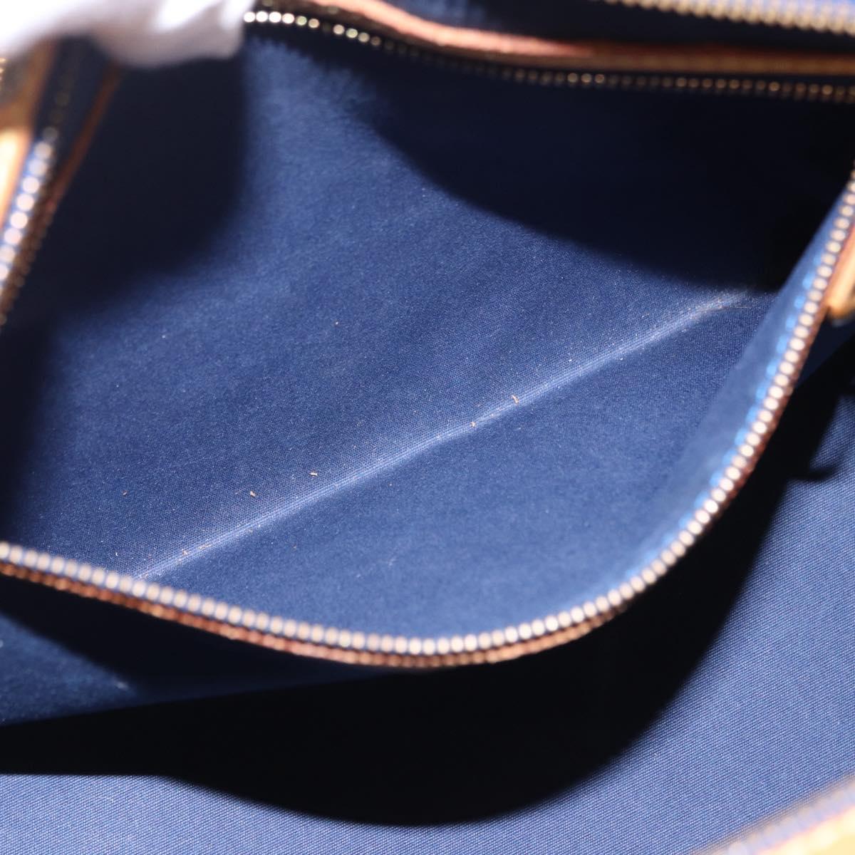 LOUIS VUITTON Monogram Vernis Blair MM Bag 2way Grand Blue M90054 Auth BA14384