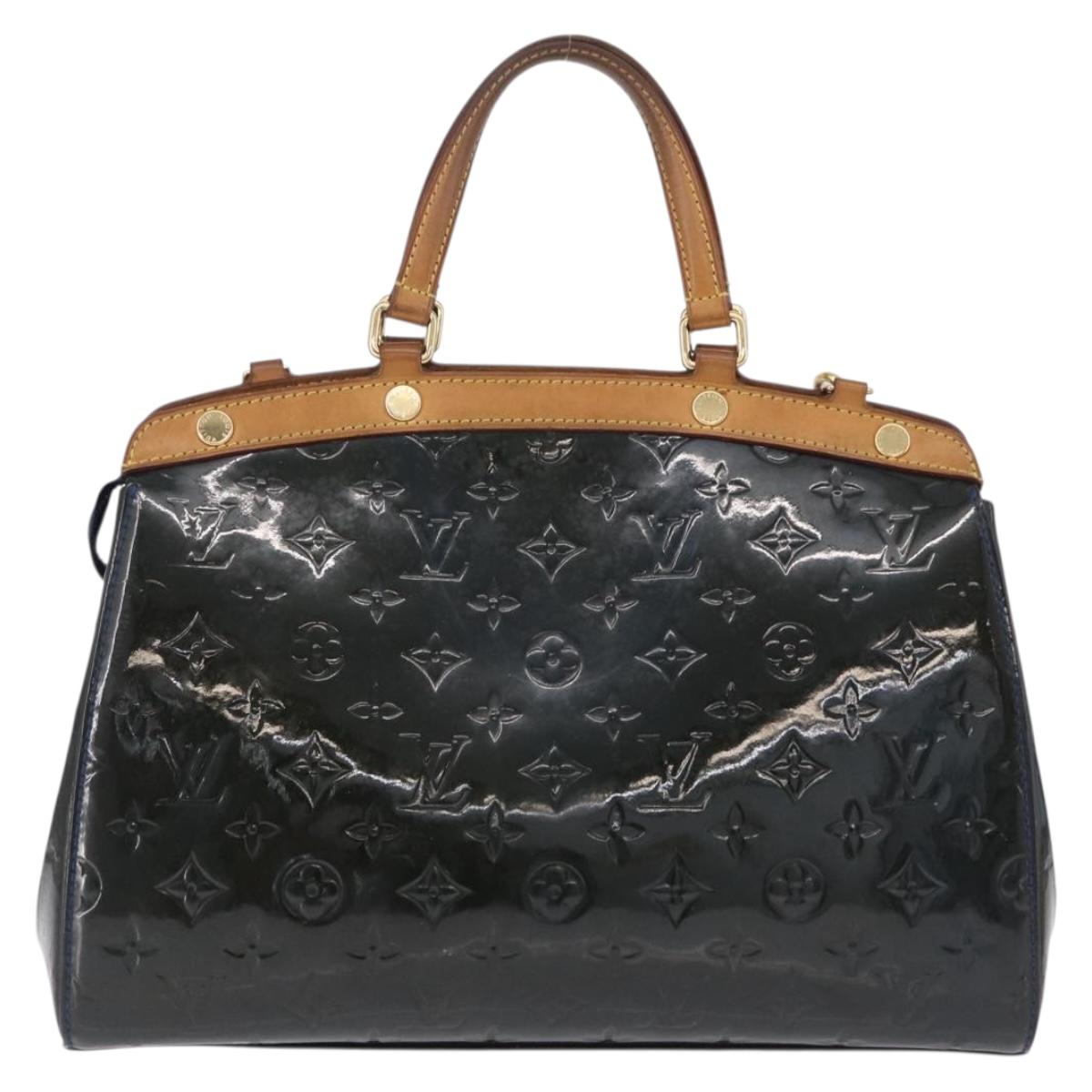 LOUIS VUITTON Monogram Vernis Blair MM Bag 2way Grand Blue M90054 Auth BA14384