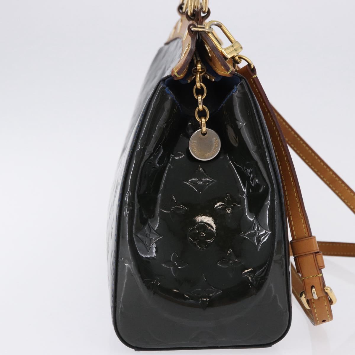 LOUIS VUITTON Monogram Vernis Blair MM Bag 2way Grand Blue M90054 Auth BA14384