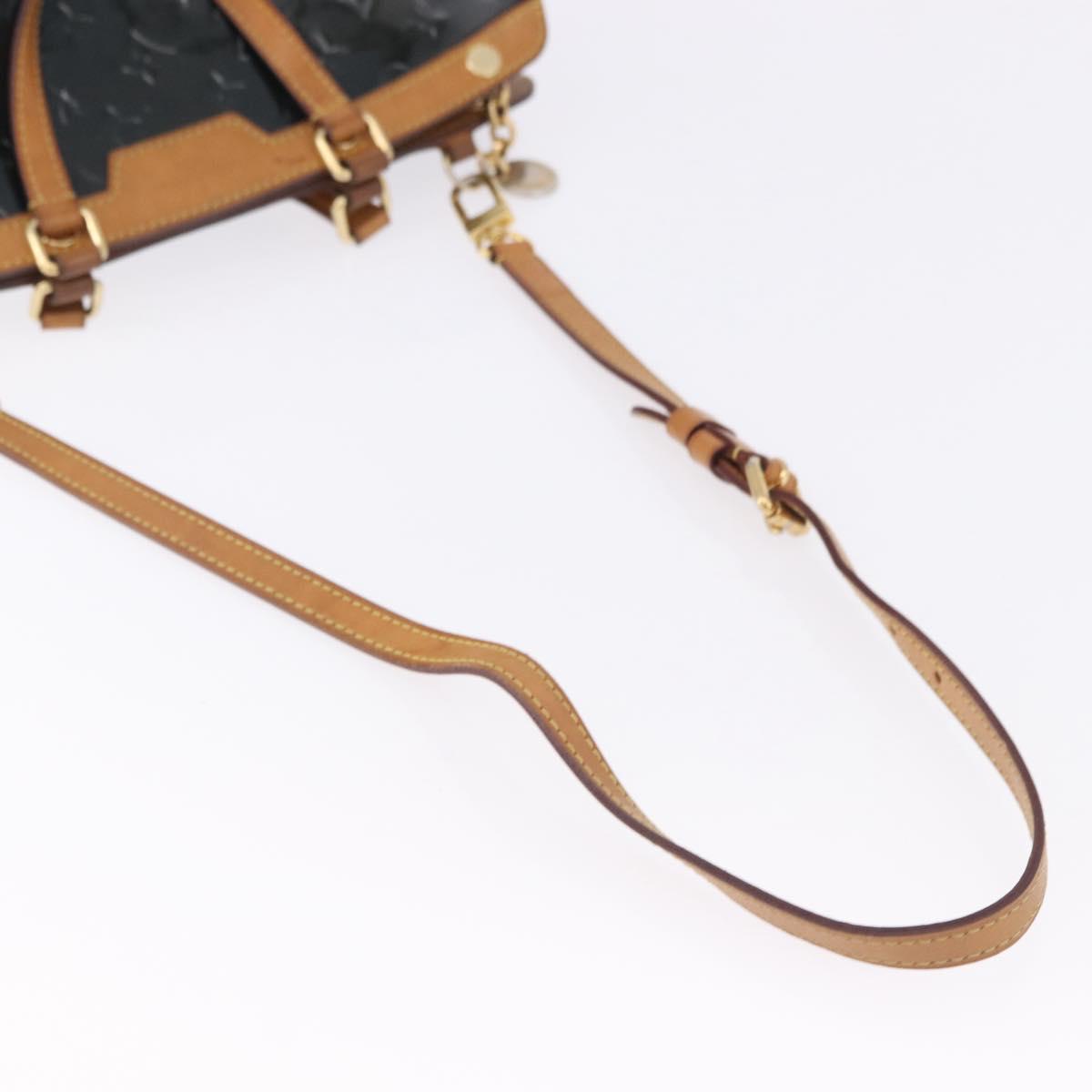 LOUIS VUITTON Monogram Vernis Blair MM Bag 2way Grand Blue M90054 Auth BA14384