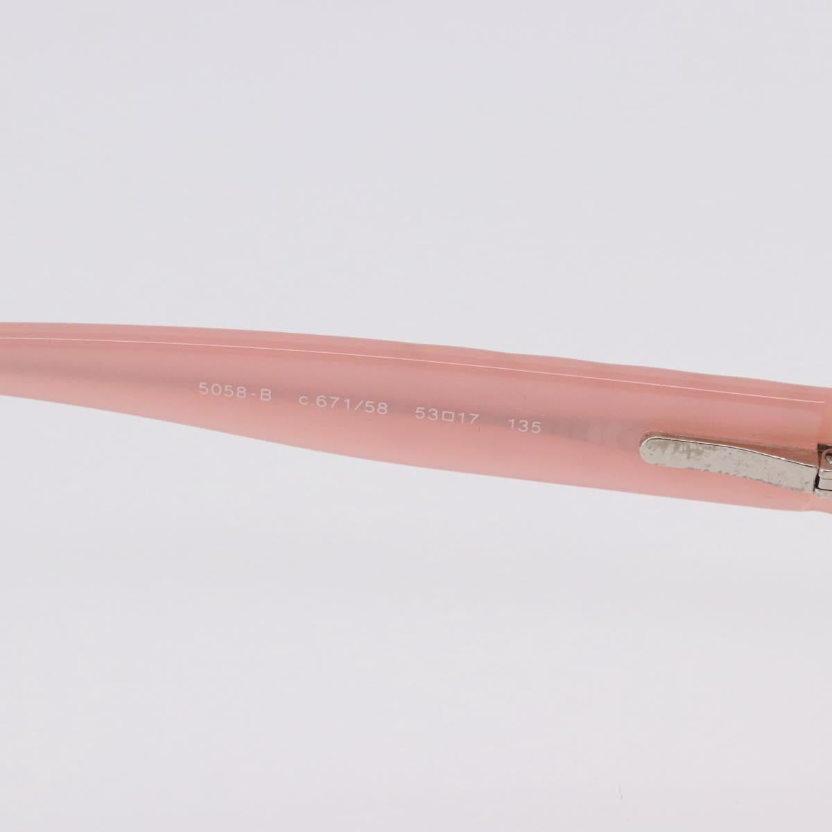 CHANEL Sunglasses plastic Pink CC Auth BA14385M
