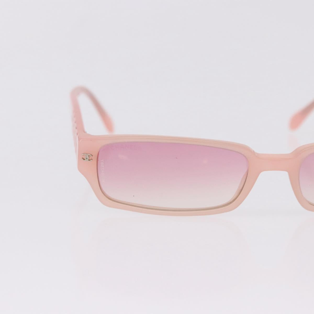 CHANEL Sunglasses plastic Pink CC Auth BA14385M