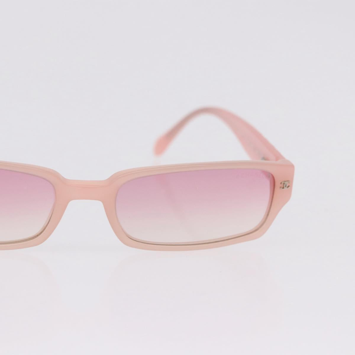 CHANEL Sunglasses plastic Pink CC Auth BA14385M
