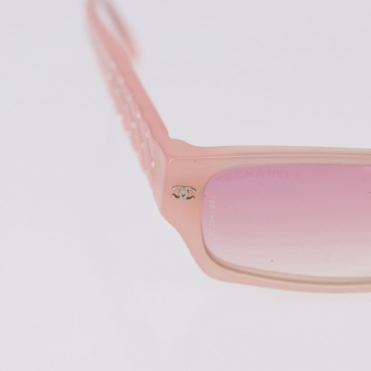 CHANEL Sunglasses plastic Pink CC Auth BA14385M