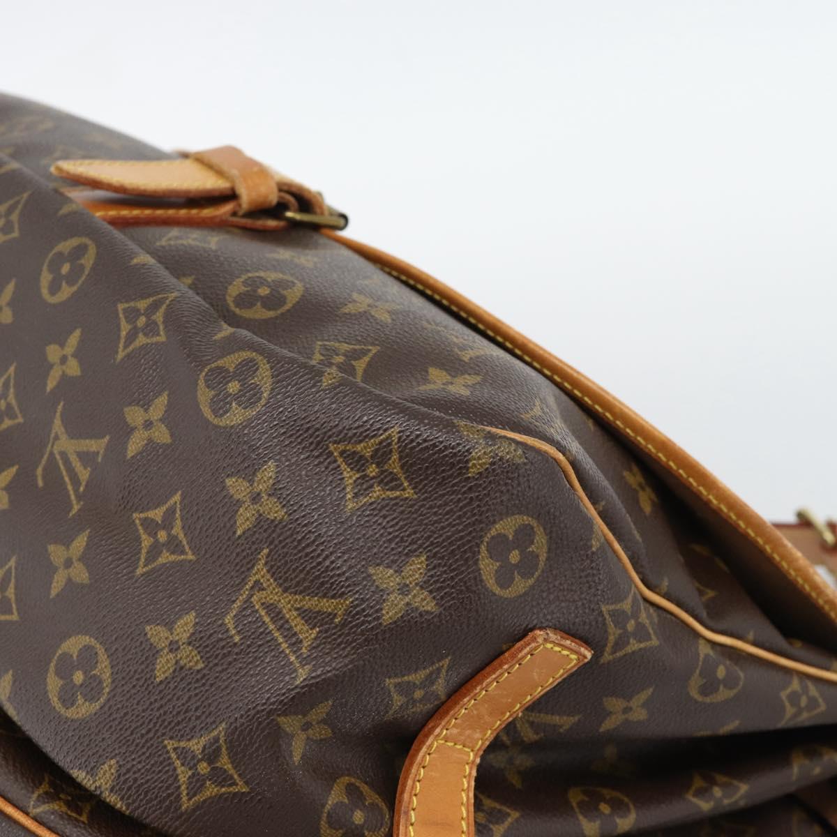 LOUIS VUITTON Monogram Saumur 35 Shoulder Bag M42254 LV Auth BA14391