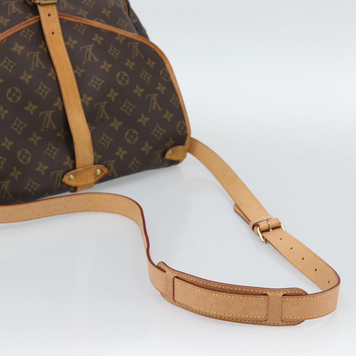 LOUIS VUITTON Monogram Saumur 35 Shoulder Bag M42254 LV Auth BA14391