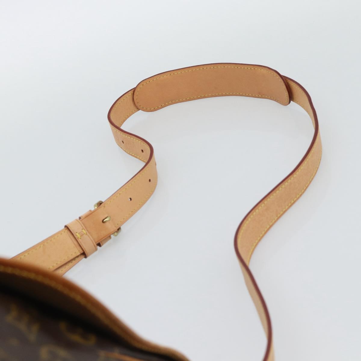 LOUIS VUITTON Monogram Saumur 35 Shoulder Bag M42254 LV Auth BA14391
