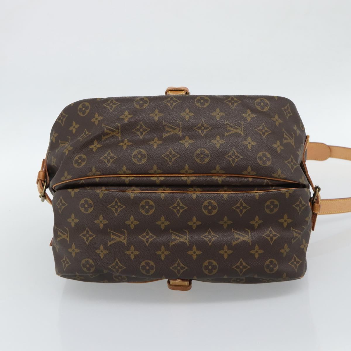 LOUIS VUITTON Monogram Saumur 35 Shoulder Bag M42254 LV Auth BA14391