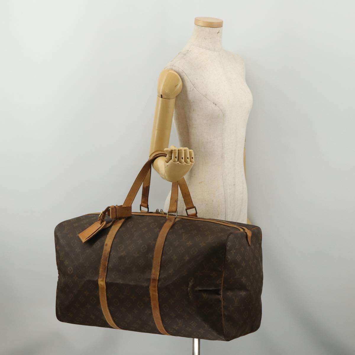 LOUIS VUITTON Monogram Sac Souple 55 Boston Bag M41622 LV Auth BA14394
