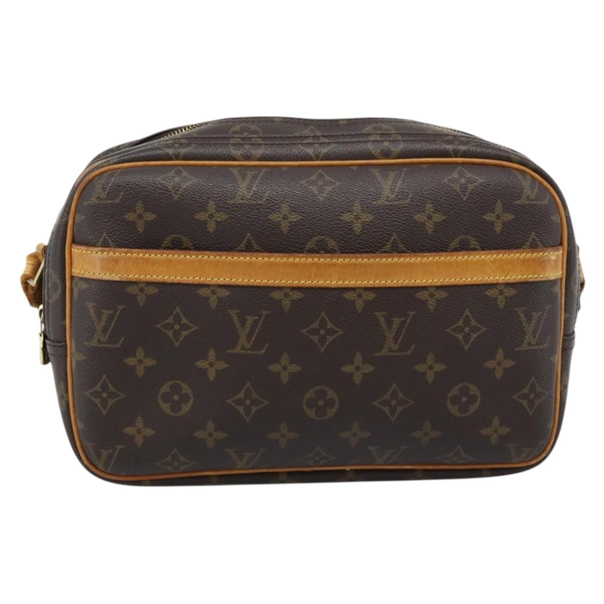 LOUIS VUITTON Monogram Reporter PM Shoulder Bag M45254 LV Auth BA14396