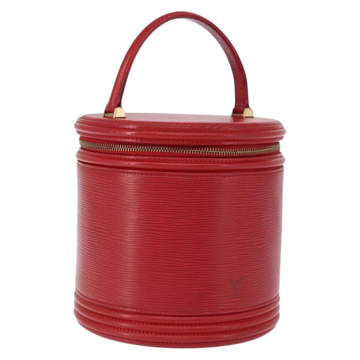 LOUIS VUITTON Epi Cannes Hand Bag Red M48037 LV Auth BA14397