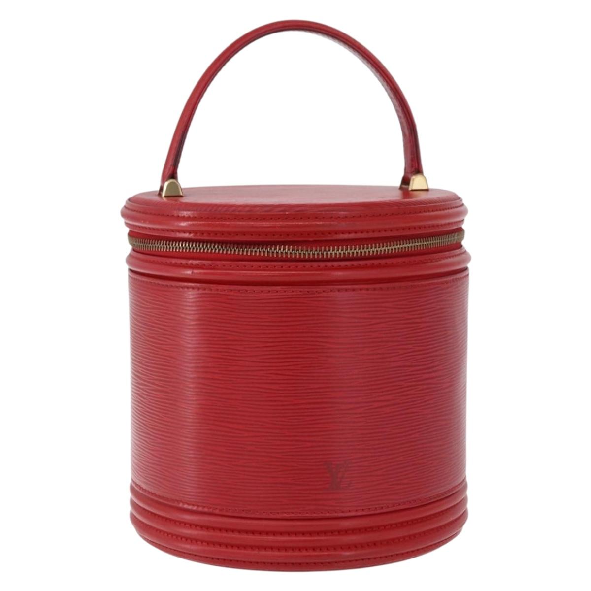 LOUIS VUITTON Epi Cannes Hand Bag Red M48037 LV Auth BA14397