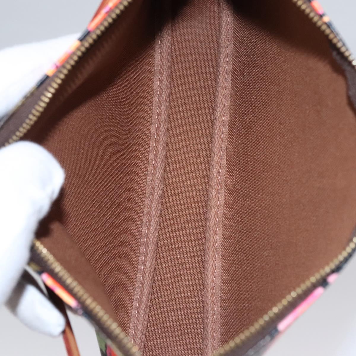 LOUIS VUITTON Monogram Rose Pochette Accessoires Pouch M48615 LV Auth BA143V