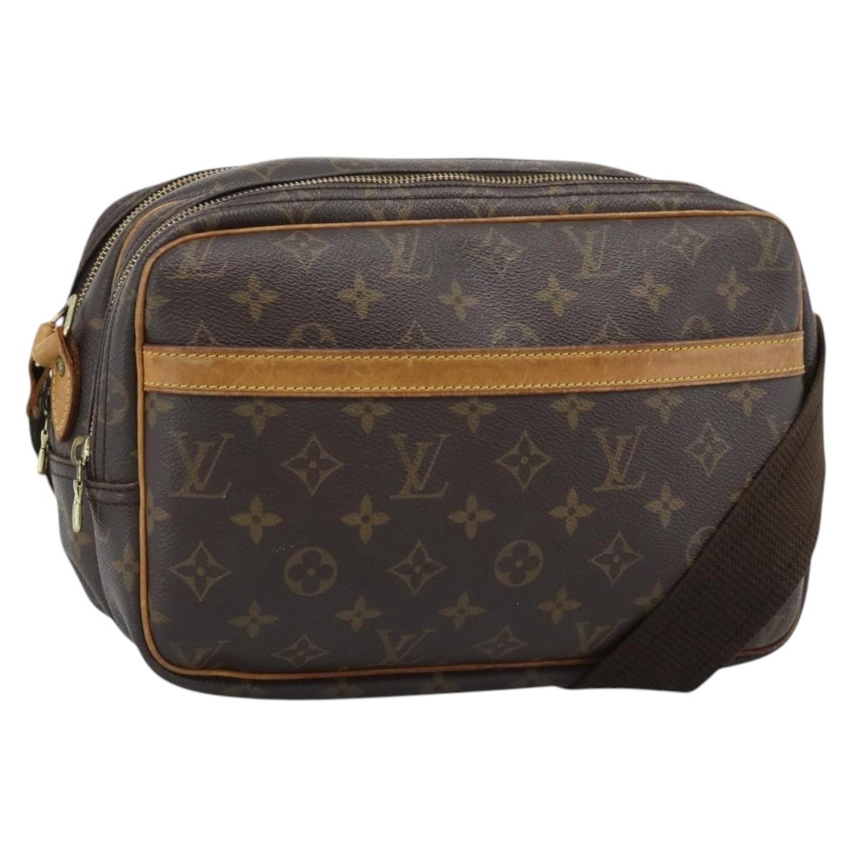 LOUIS VUITTON Monogram Reporter PM Shoulder Bag M45254 LV Auth BA14400