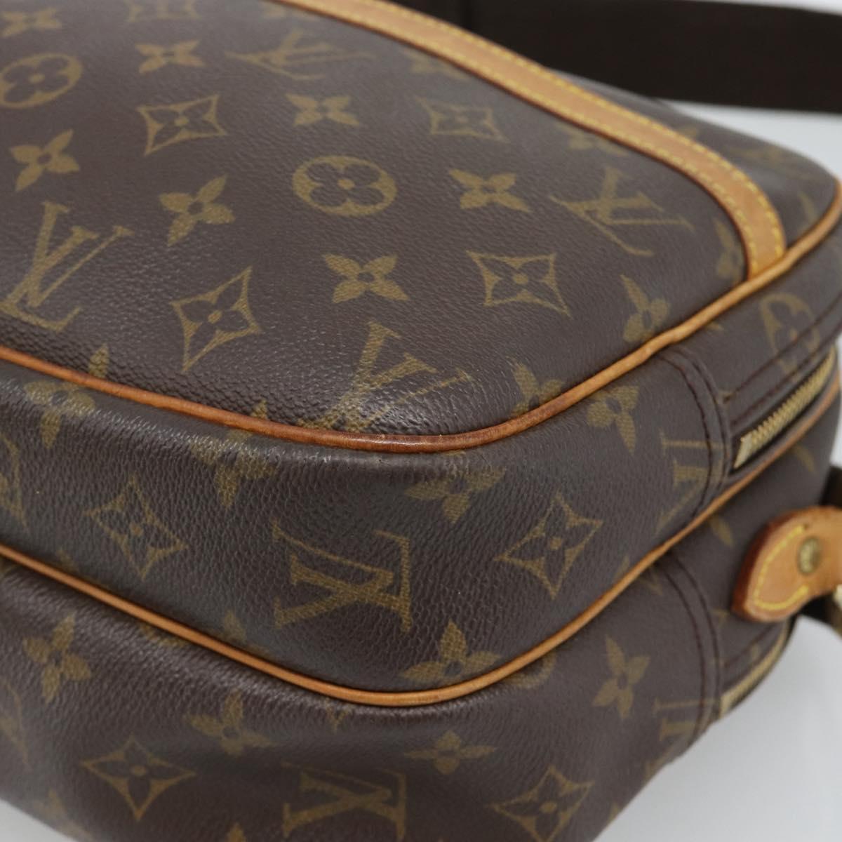 LOUIS VUITTON Monogram Reporter PM Shoulder Bag M45254 LV Auth BA14400