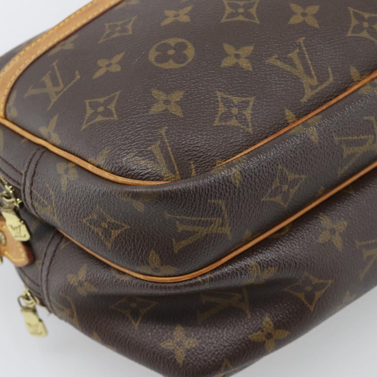 LOUIS VUITTON Monogram Reporter PM Shoulder Bag M45254 LV Auth BA14400