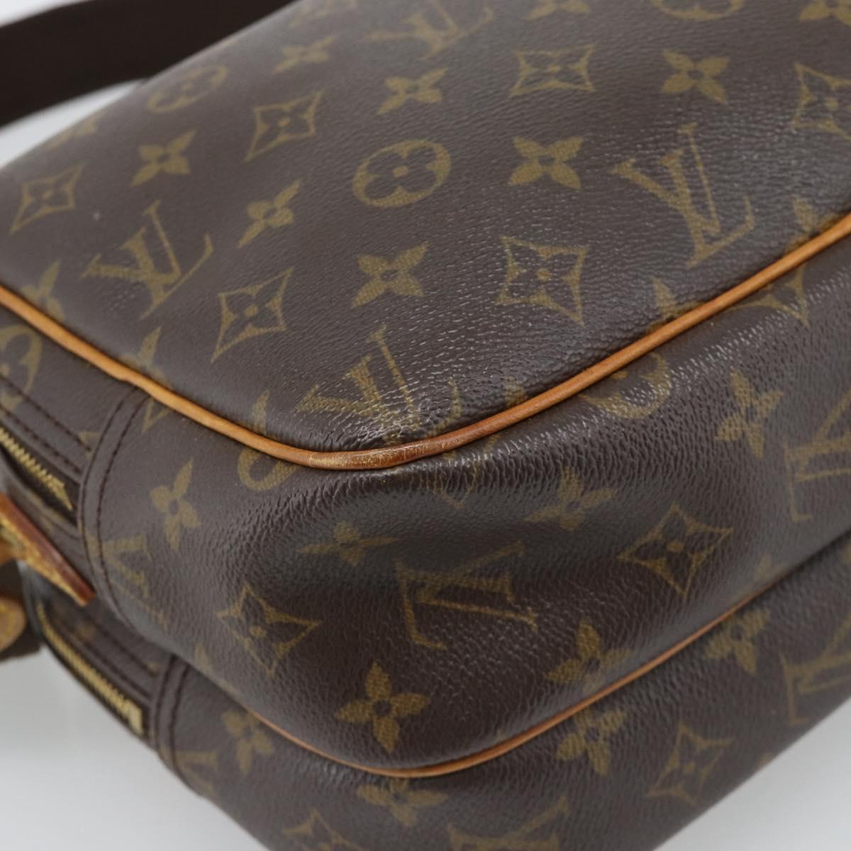 LOUIS VUITTON Monogram Reporter PM Shoulder Bag M45254 LV Auth BA14400