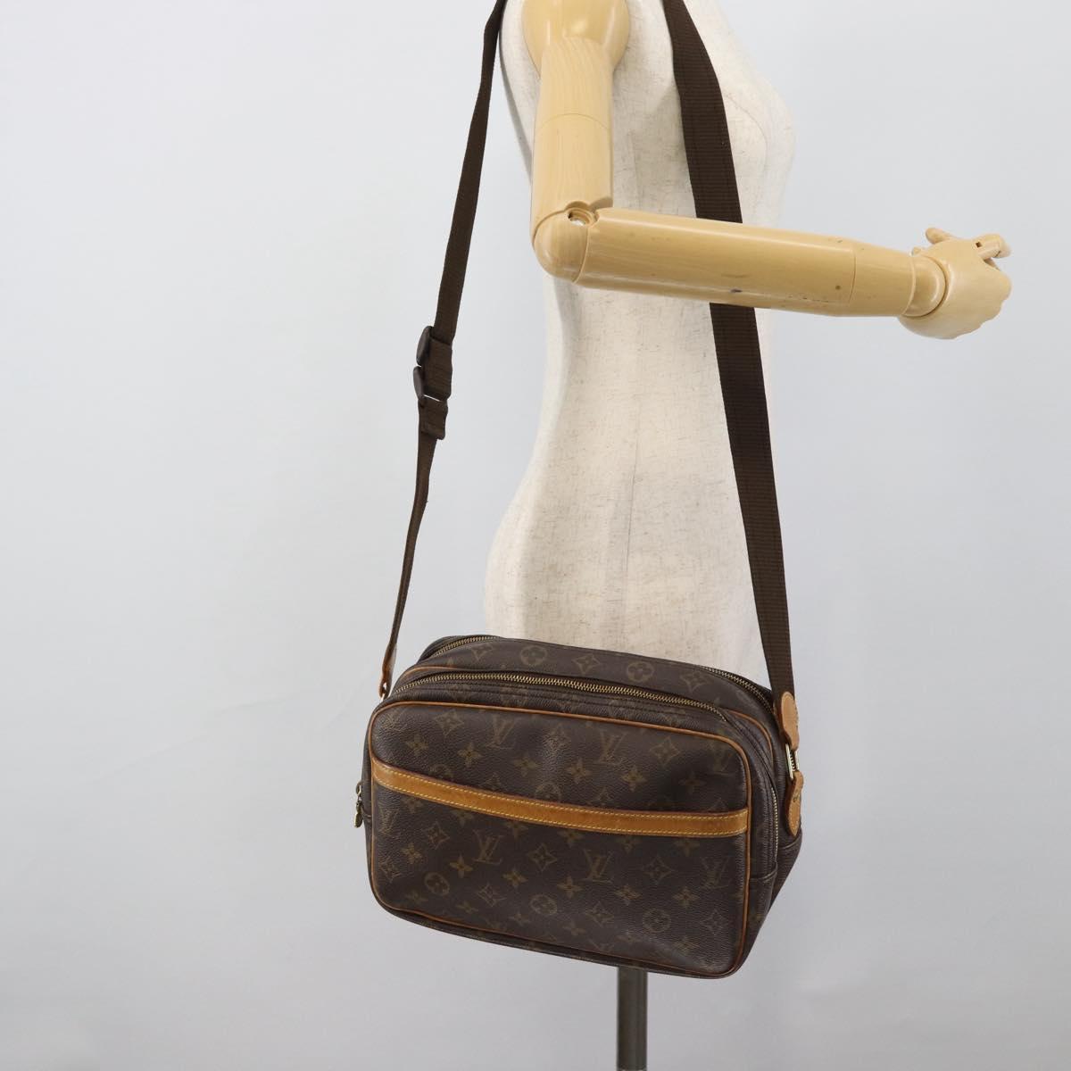 LOUIS VUITTON Monogram Reporter PM Shoulder Bag M45254 LV Auth BA14400