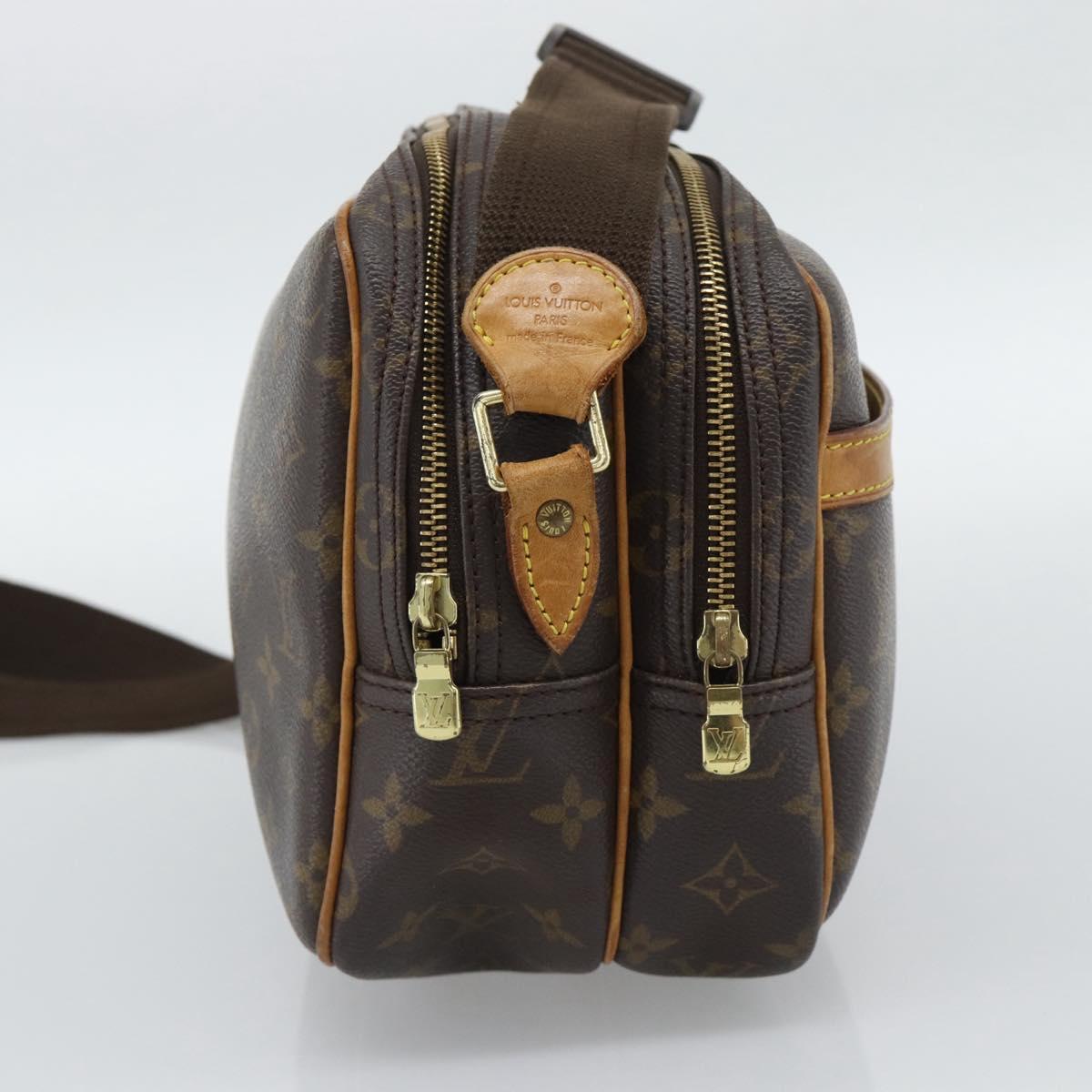 LOUIS VUITTON Monogram Reporter PM Shoulder Bag M45254 LV Auth BA14400