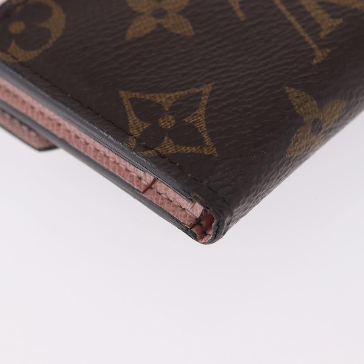 LOUIS VUITTON Monogram Portefeuille Zoe Wallet Pink M62933 LV Auth BA14404