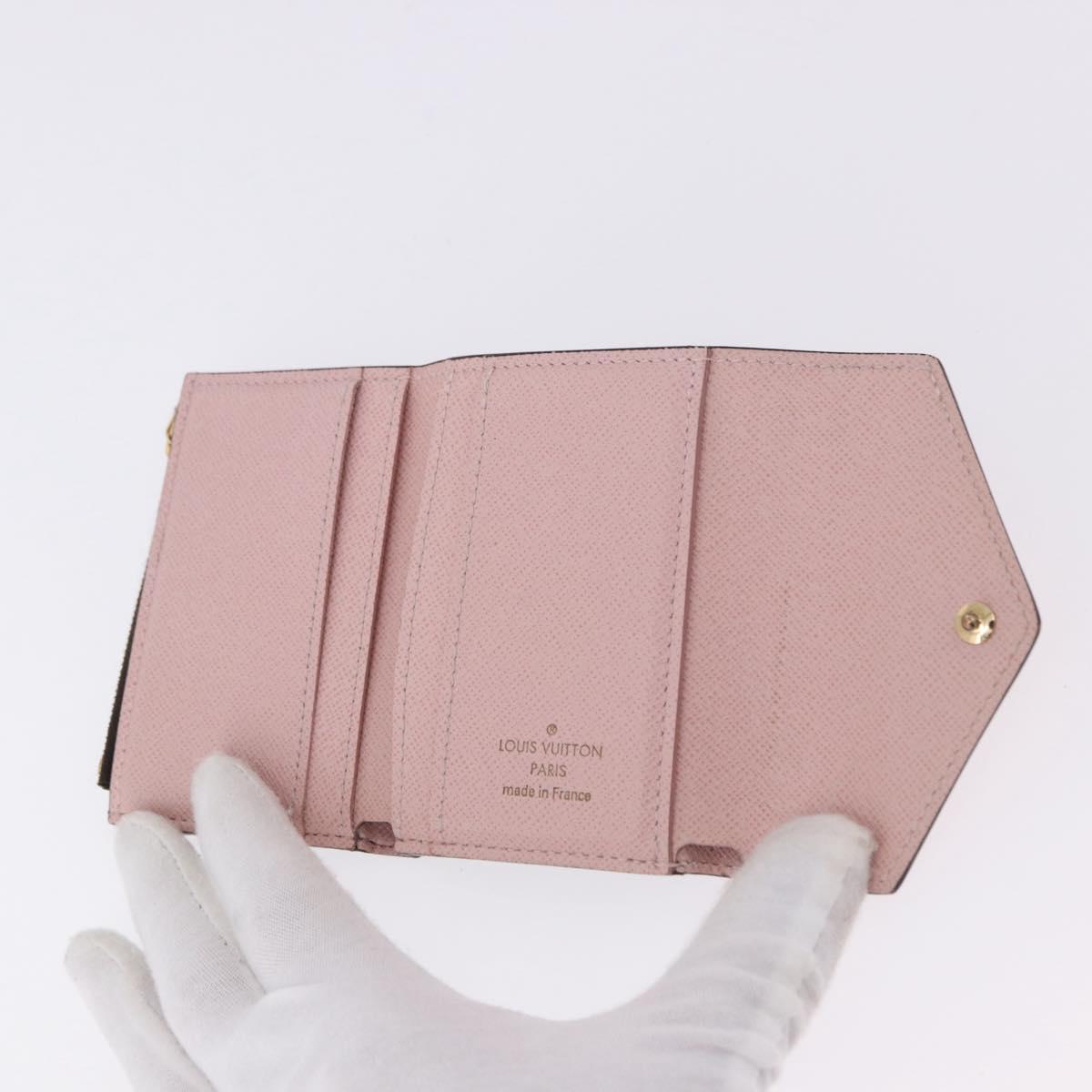 LOUIS VUITTON Monogram Portefeuille Zoe Wallet Pink M62933 LV Auth BA14404