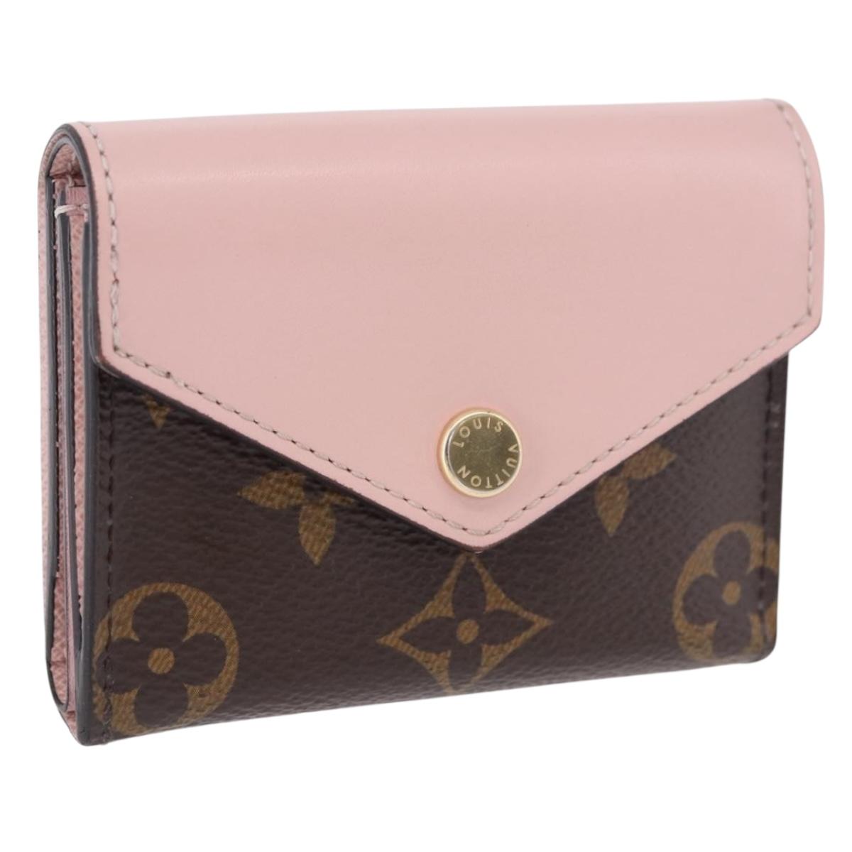LOUIS VUITTON Monogram Portefeuille Zoe Wallet Pink M62933 LV Auth BA14404