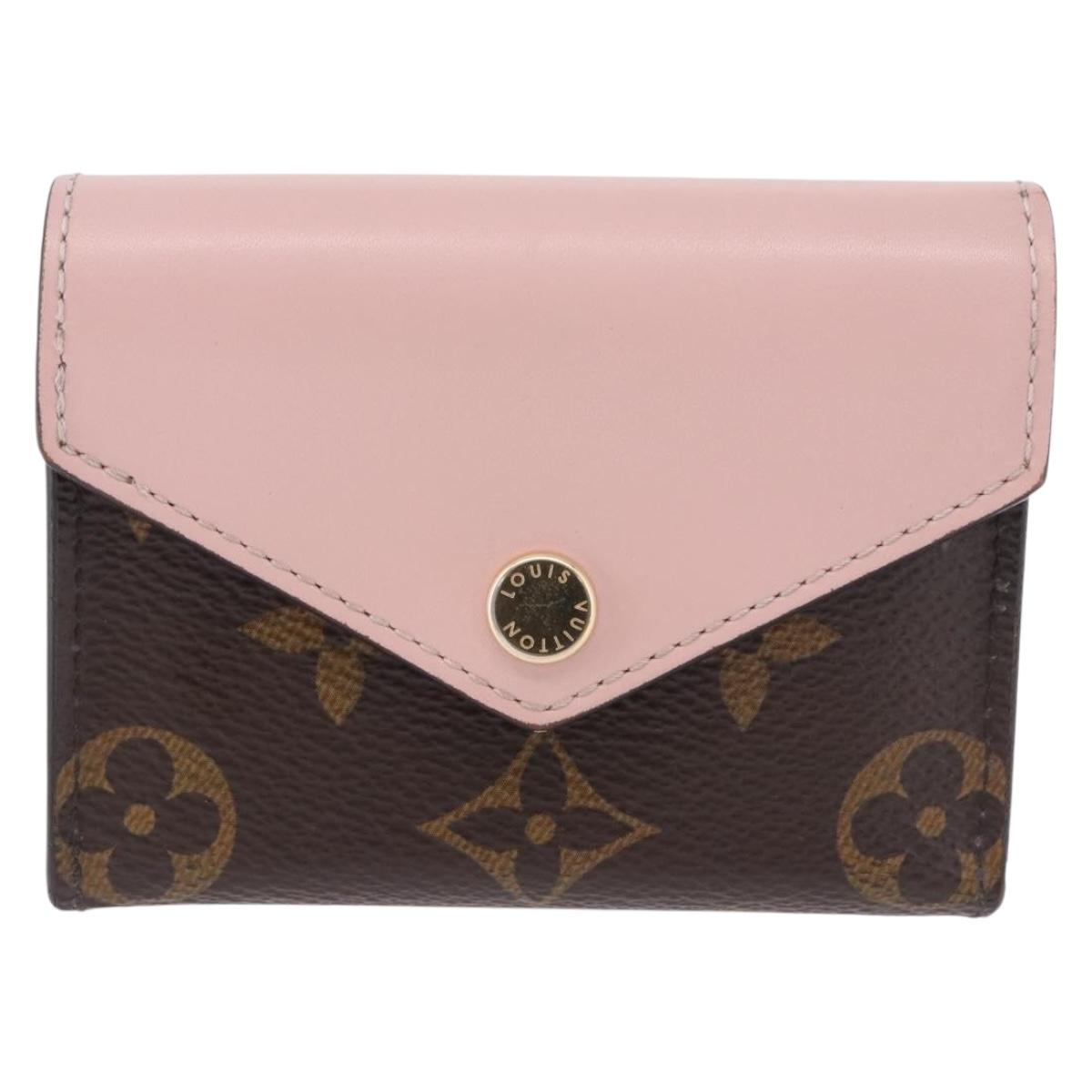 LOUIS VUITTON Monogram Portefeuille Zoe Wallet Pink M62933 LV Auth BA14404